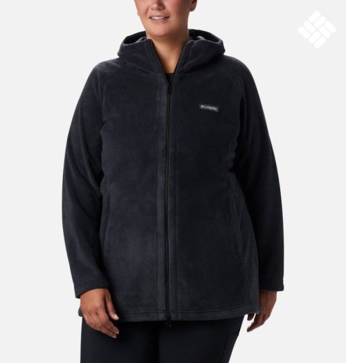 Women's Columbia Benton Springs II Long Jackets Black | Plus Size CA-P136C